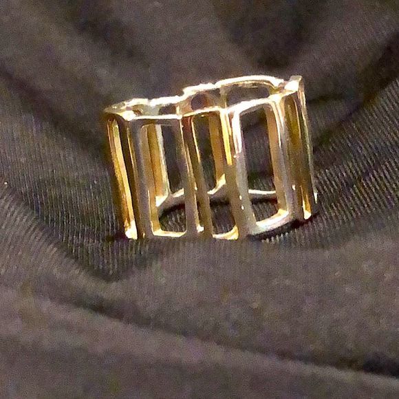 SILPADA Sterling Silver and Gold Tone Framework Two Tone Ring Sz 6 - Picture 5 of 12